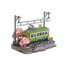 DIY Miniature Sakura Tram-Hands Craft