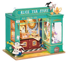 DIY Miniature Alice's Tea Store-Hands Craft