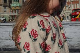 Belou Rose Knit Cardigan w Collar-Konges Slojd FW25