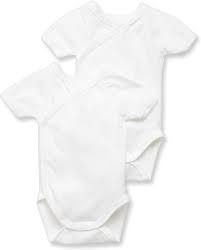 2 Pack SS Wrap Bodysuits - Petit Bateau