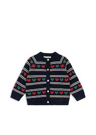 Belou Heart Knit Cardigan-Konges Slojd FW25