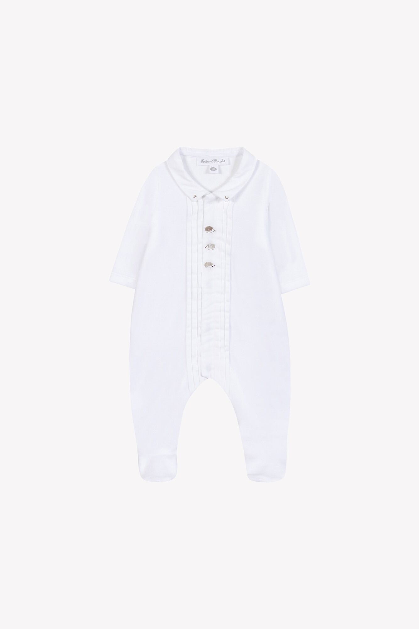 Hedgehog Pleated Footie-Tartine et Chocolat FW25