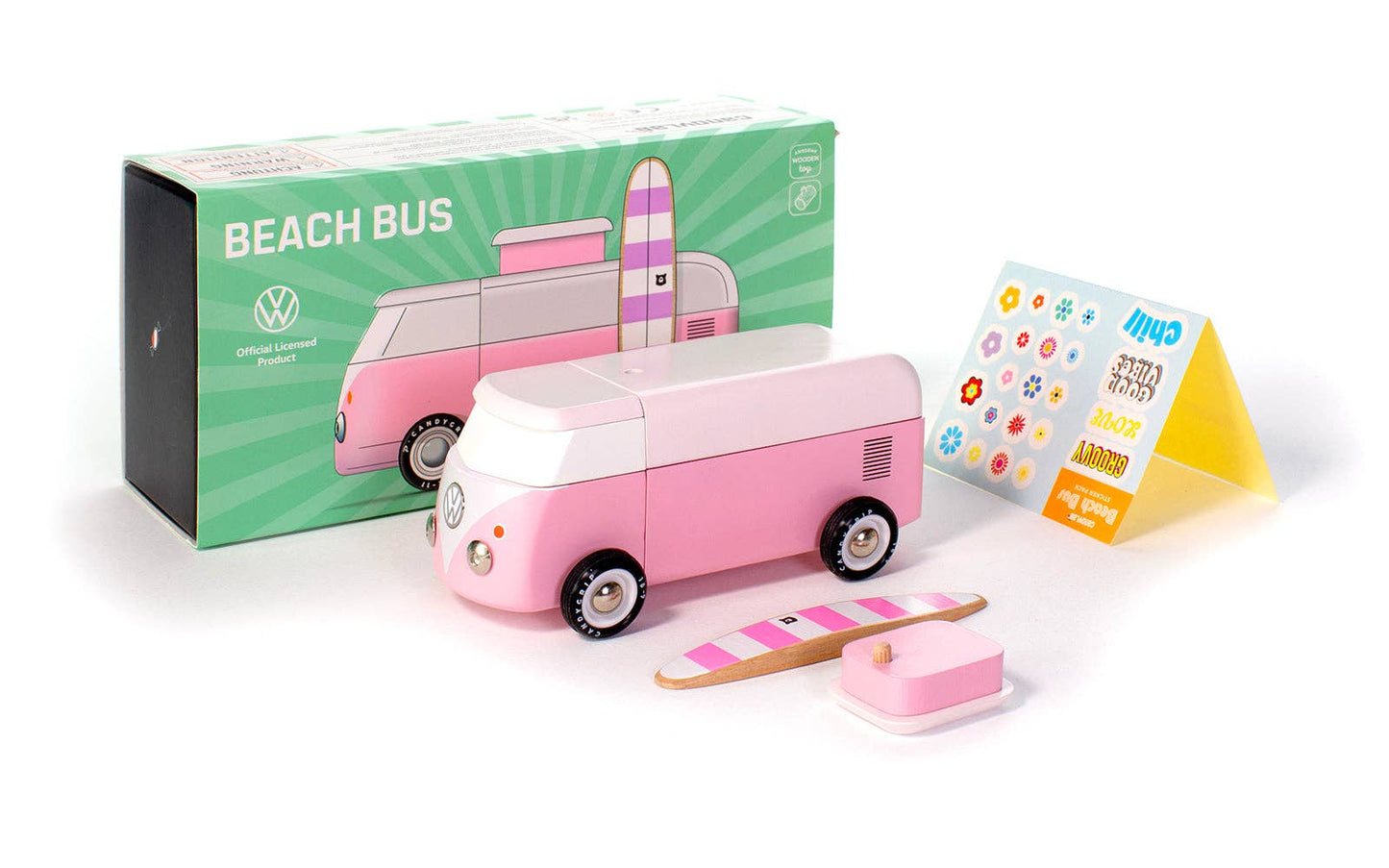 VW Beach Bus Pink - Candylab Toys