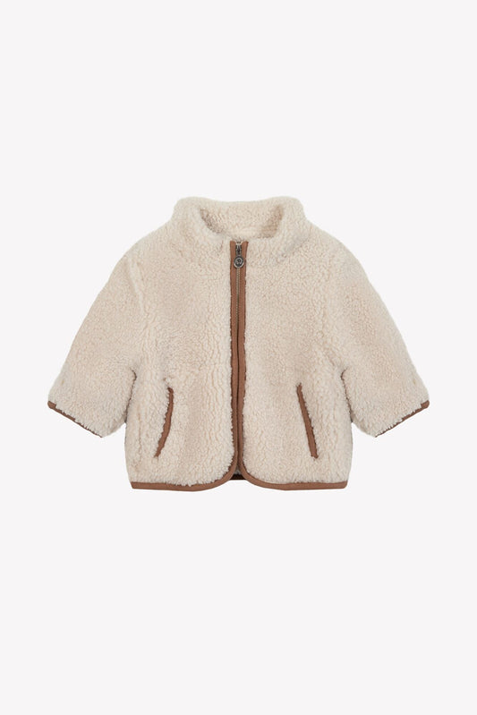 Sherpa Zip Cardigan-Tartine et Chocolat FW25