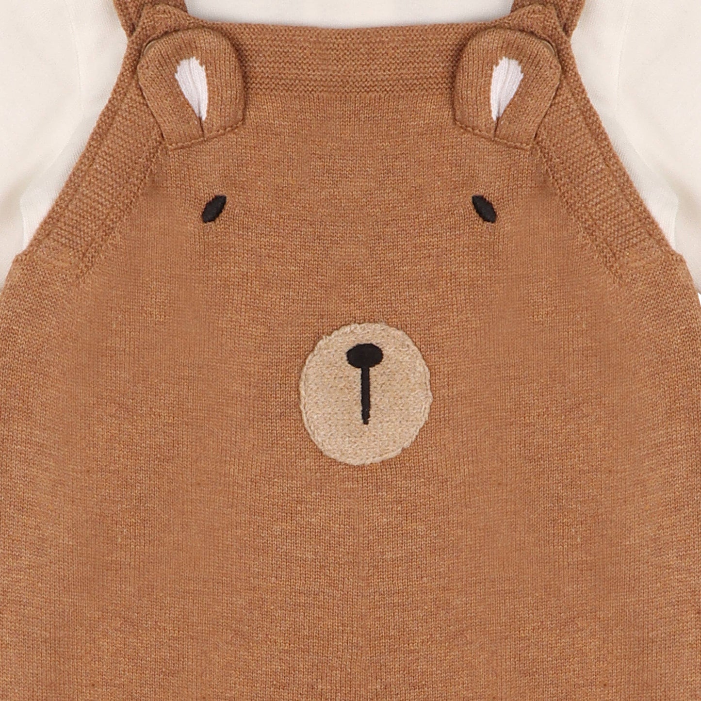 Bear Sweater Knit Baby Overall & Bodysuit Set (Organic): Viverano