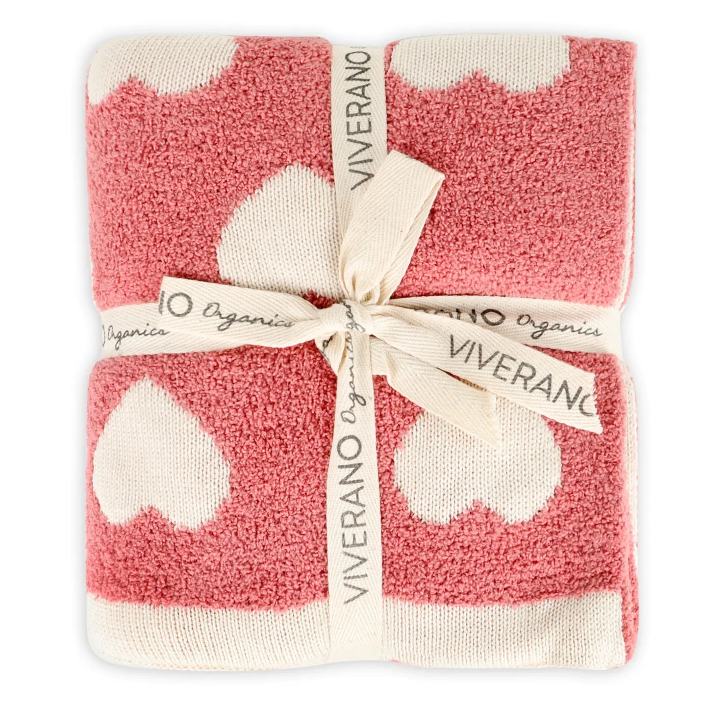 Fuzzy Love Jacquard Organic Blanket - Viverano Organics
