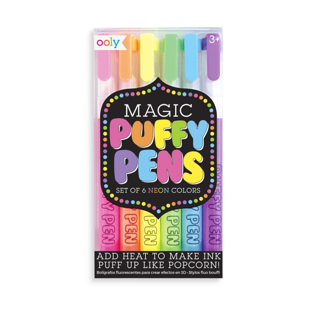 Magic Neon Puffy Pens - Ooly