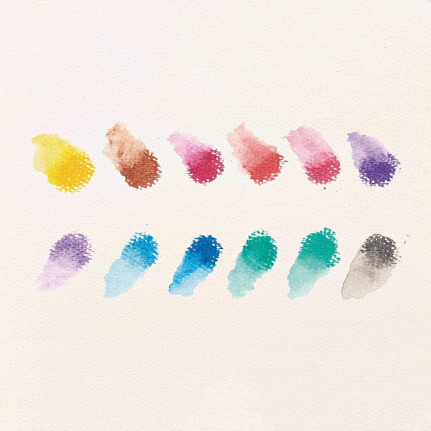 Rainbow Sparkle: Watercolor Gel Crayons (Set of 12)