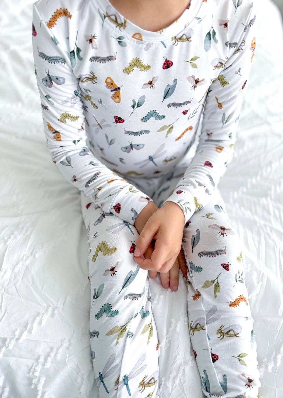 Bug Bamboo PJs - Early Grey