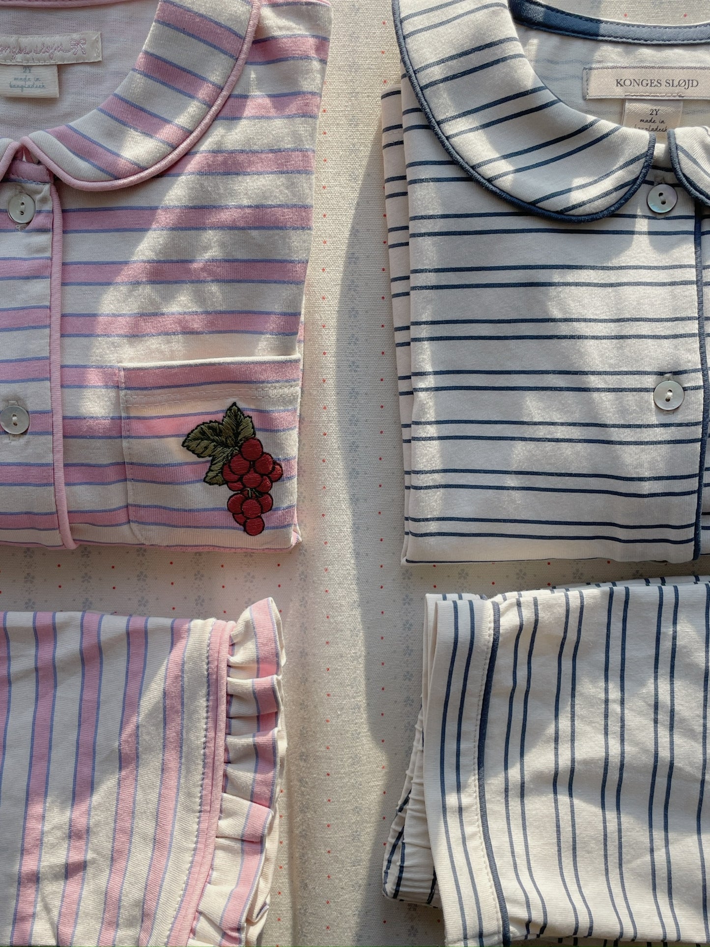 Pio Indigo Stripe PJ Set-Konges Slojd FW25