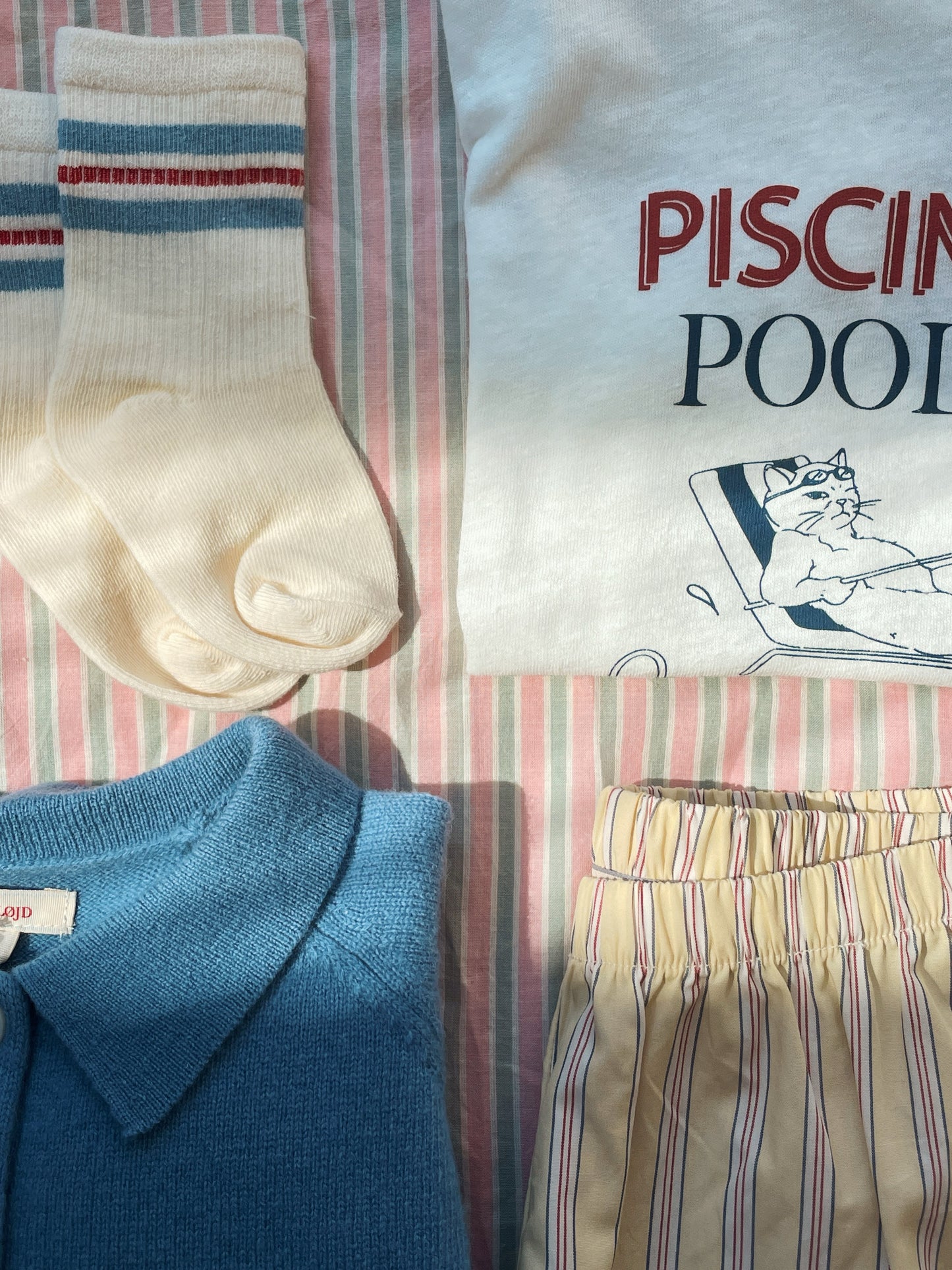 Basi Blue Polo Sweater-Konges Slojd SP26