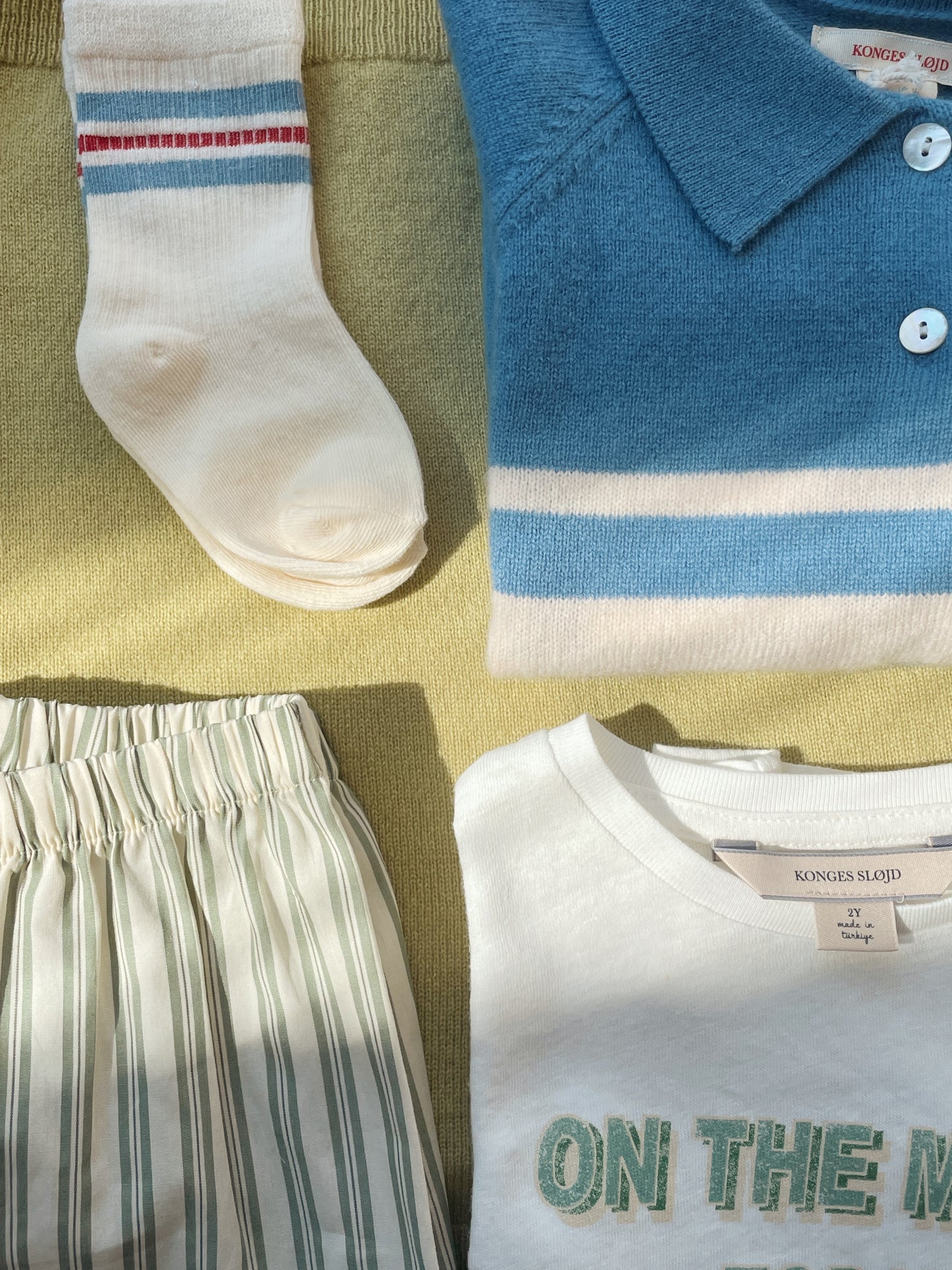 Basi Blue Polo Sweater-Konges Slojd SP26