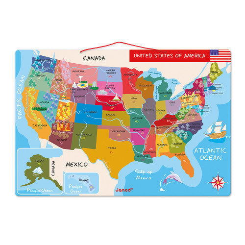Magnetic USA Map - Janod