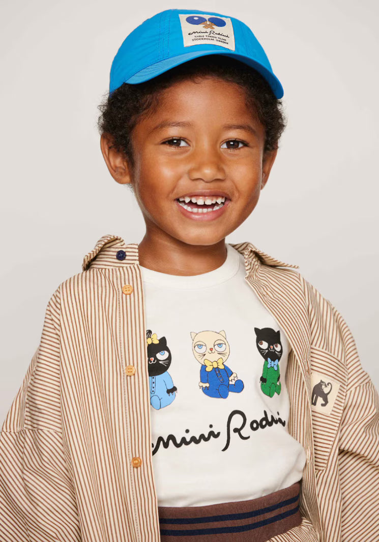 Poplin Brown Striped Shirt-Mini Rodini SP26