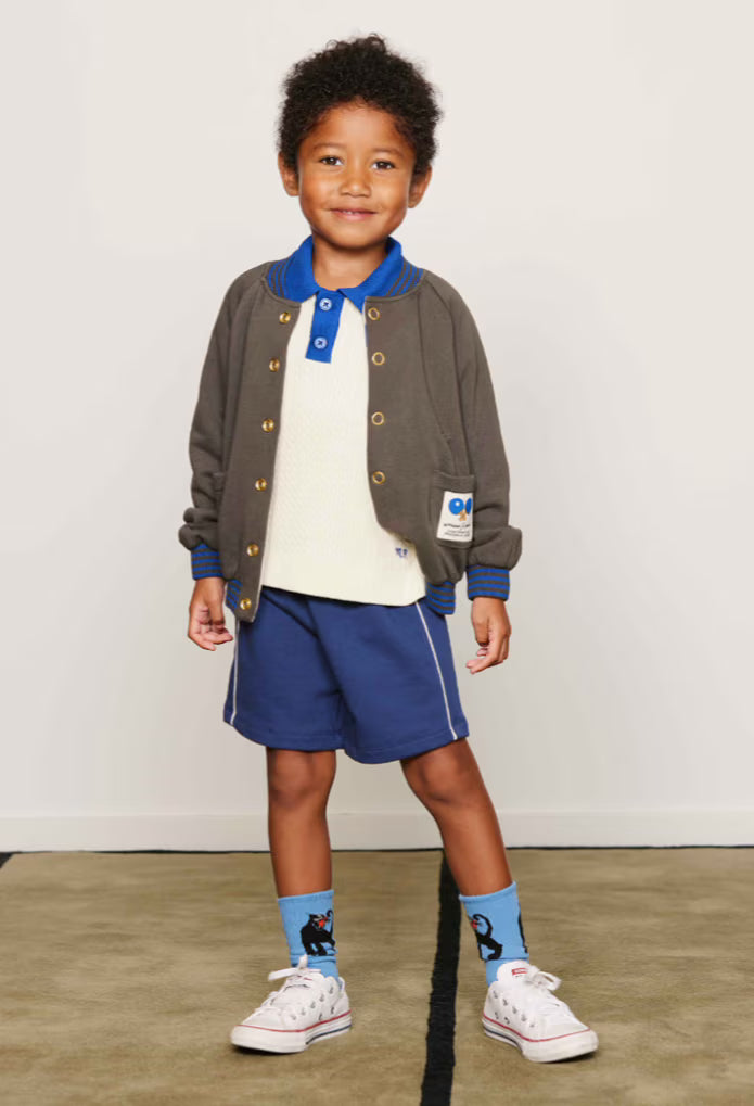 Plain Piping Sweat Shorts-Mini Rodini SP26
