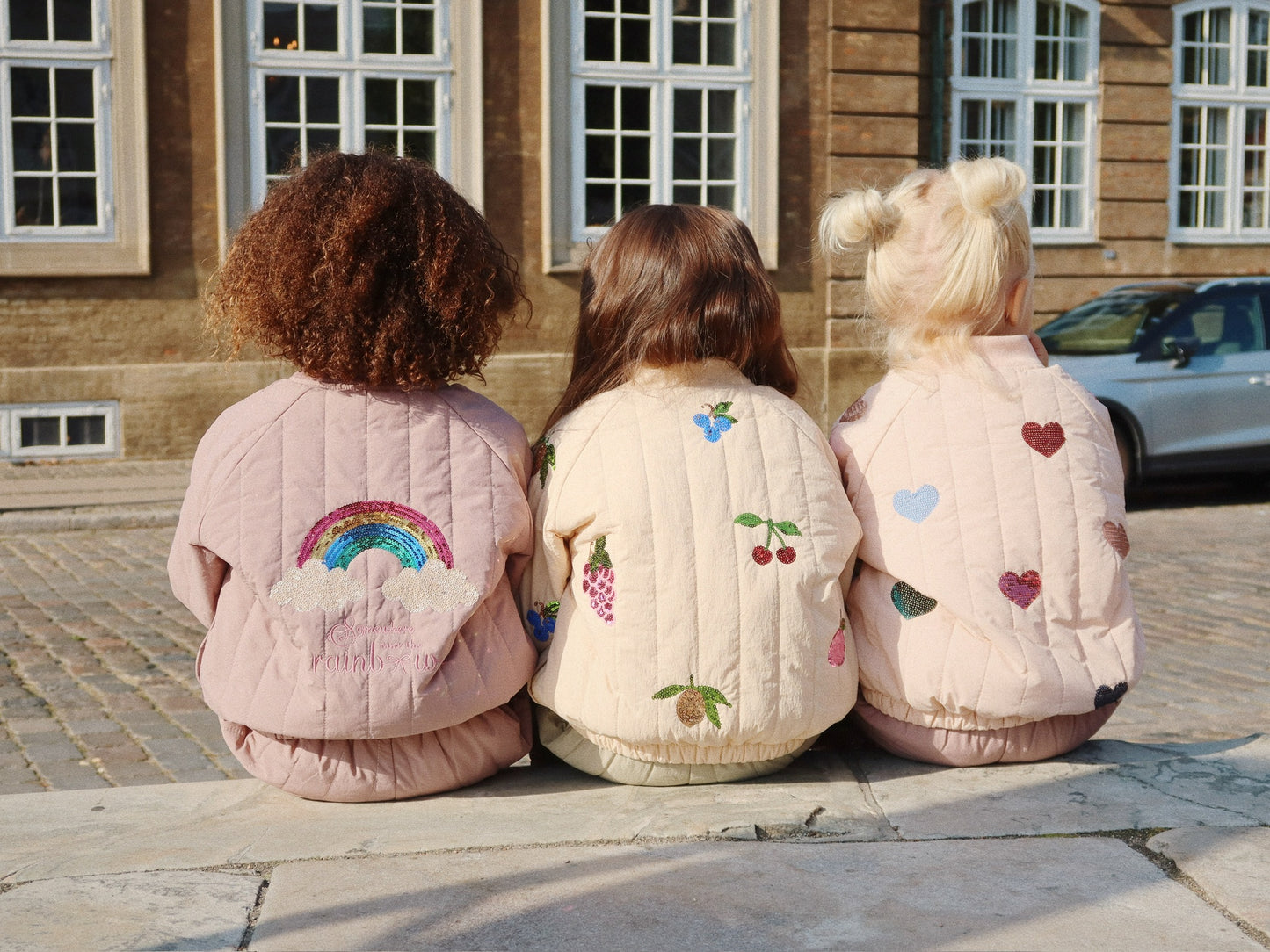 Juno Fruit Sequin Bomber Jacket-Konges Slojd FW25