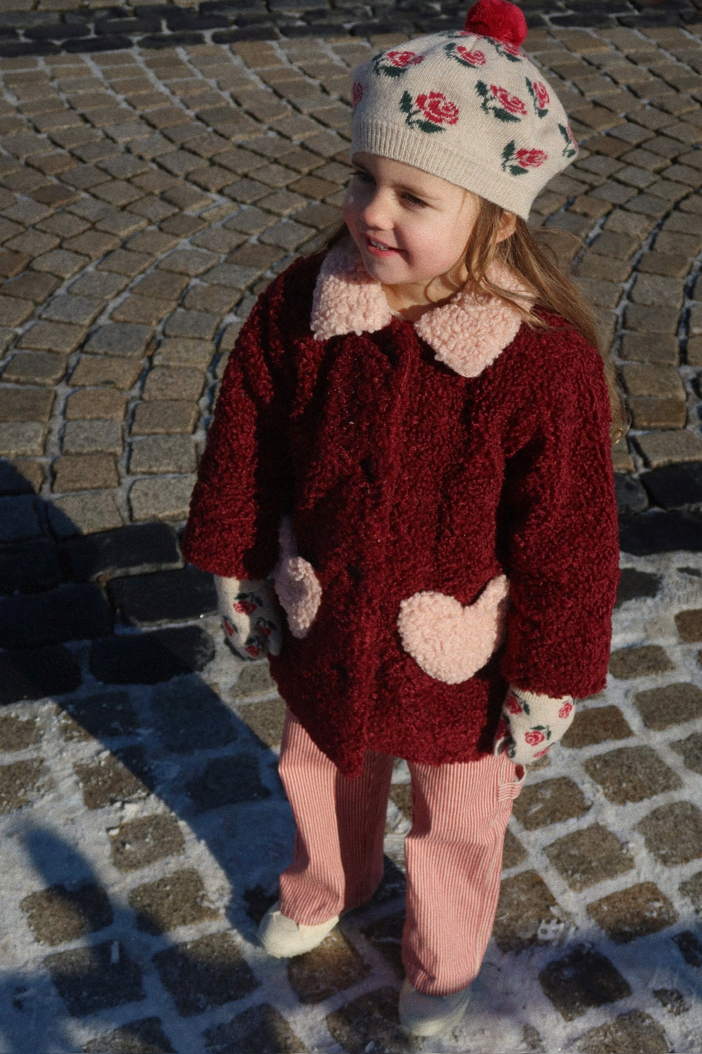 Fluffy Heart Coat-Konges Slojd FW25