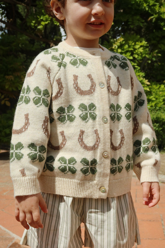 Belou Clover Knit Cardigan-Konges Slojd SP26