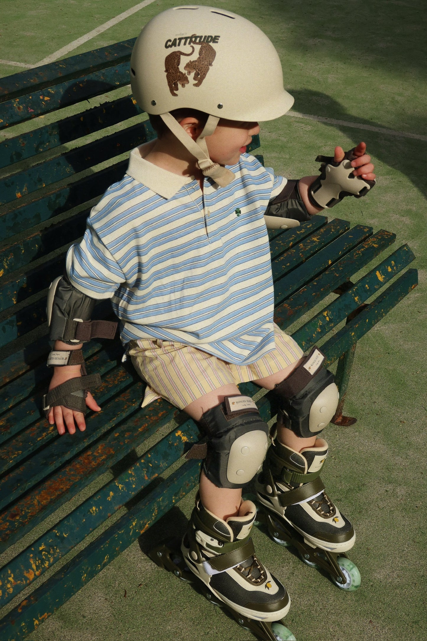 Spotty Striped SS Polo-Konges Slojd SP26