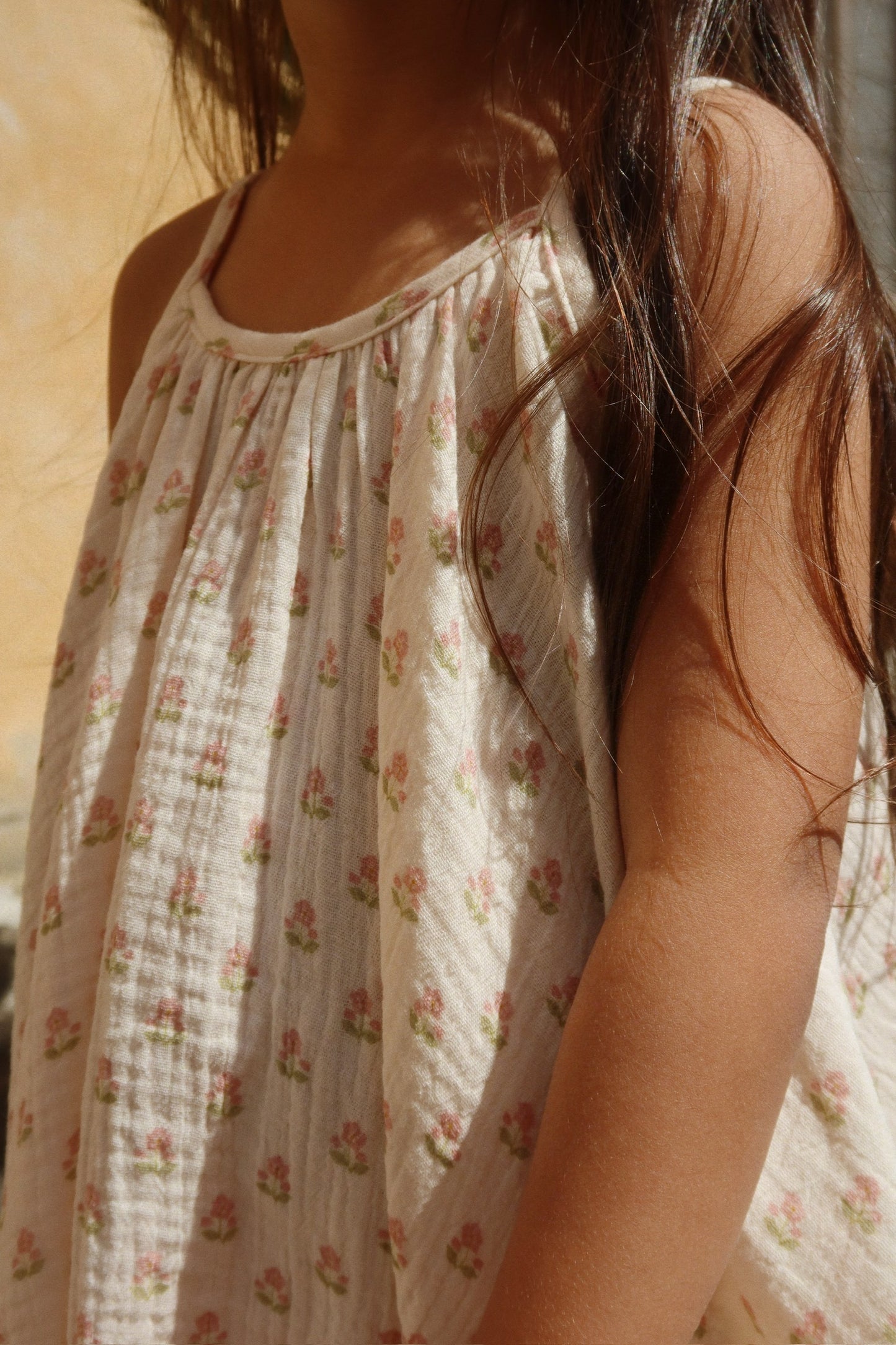 Coco Floral Muslin Strap Dress-Konges Slojd SP26