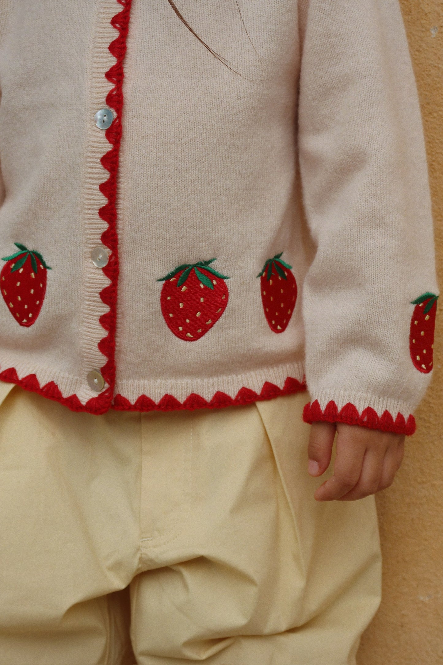 Colette Strawberry Cardigan-Konges Slojd SP26