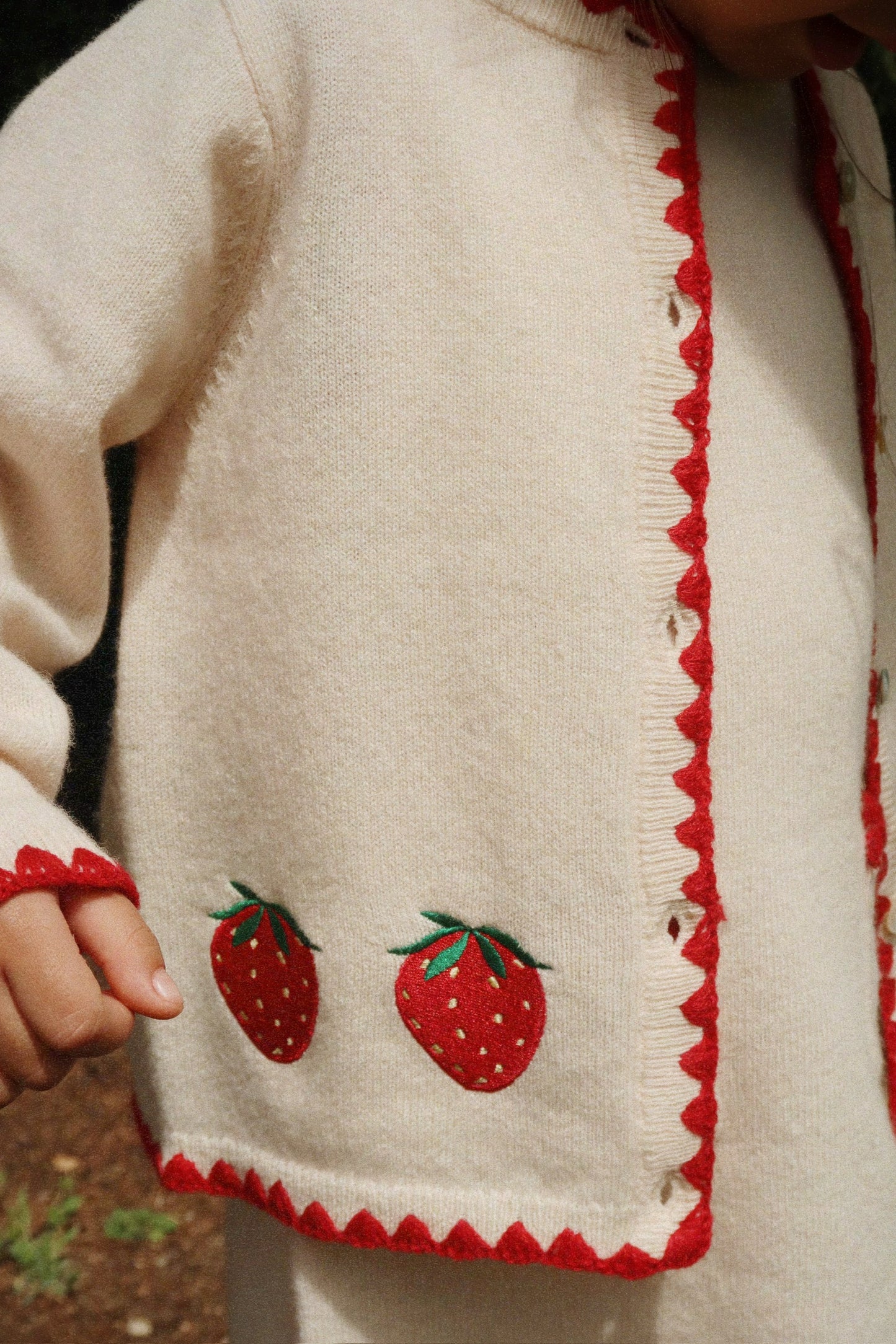 Colette Strawberry Cardigan-Konges Slojd SP26