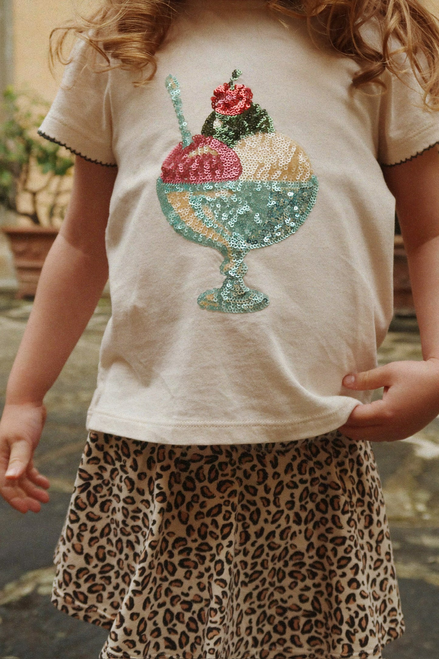 Famo Ice Cream Tee-Konges Slojd SP26