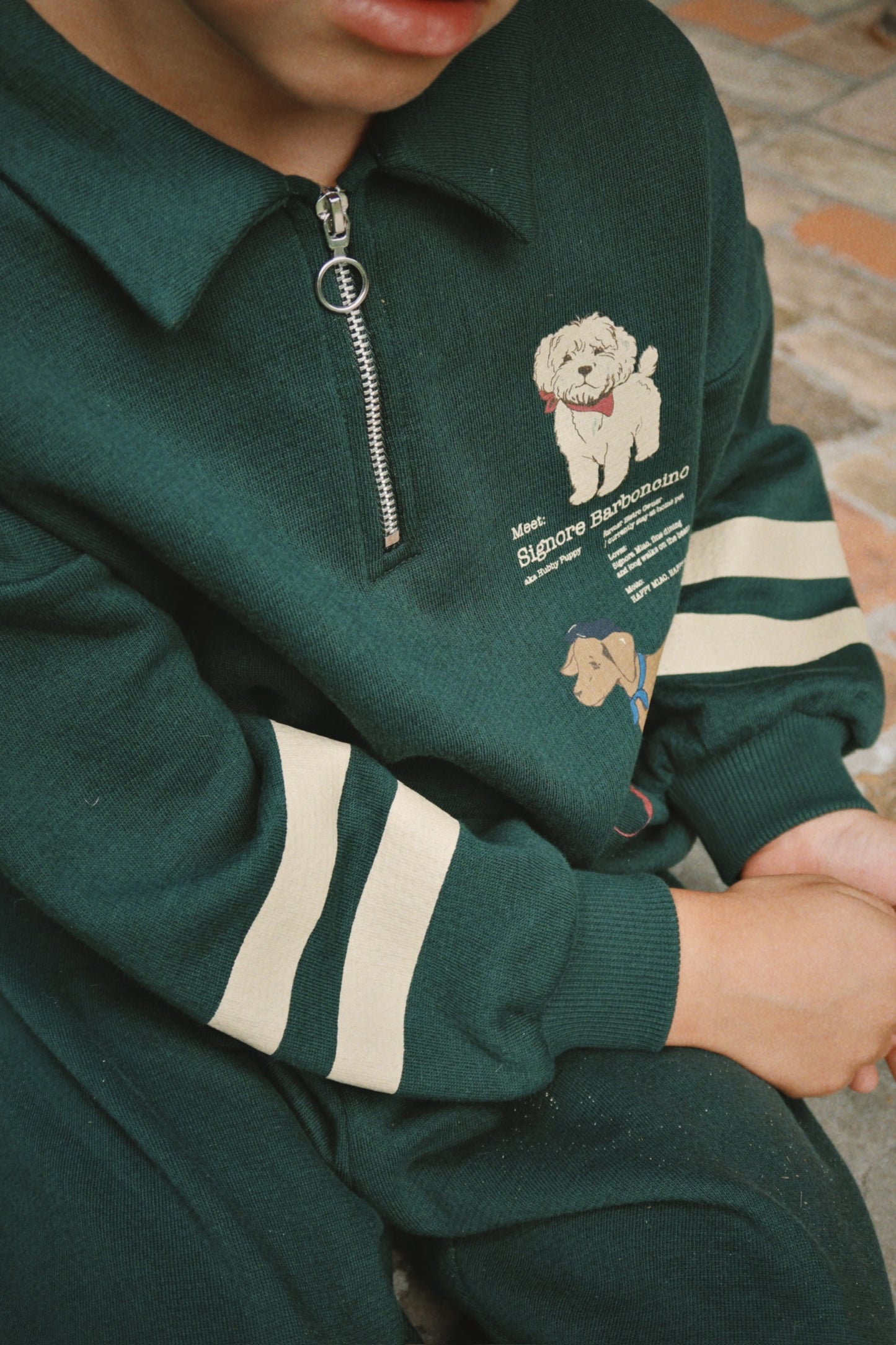 Doggy Half Zip Polo-Konges Slojd FW25