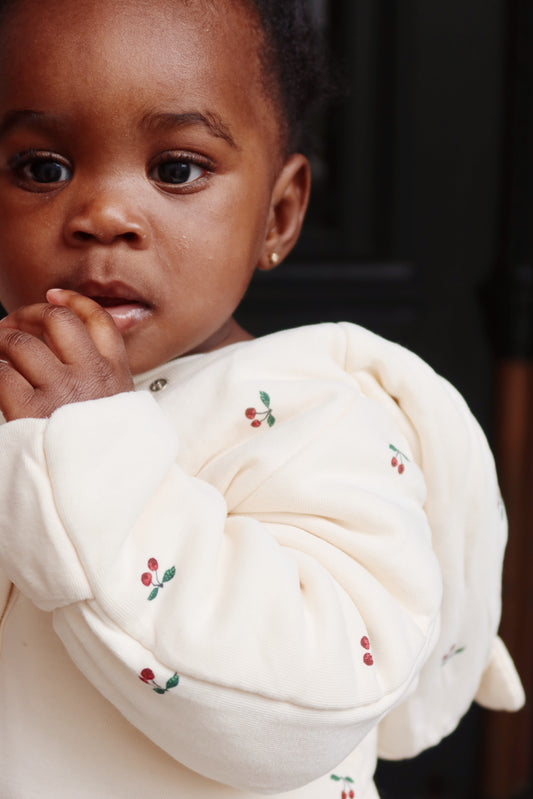 Hooded Cherry Puffy Onesie-Konges Slojd)