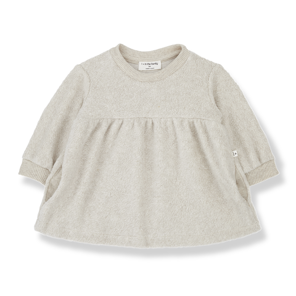 Oatmeal LS Dress - One More in the Family FW24