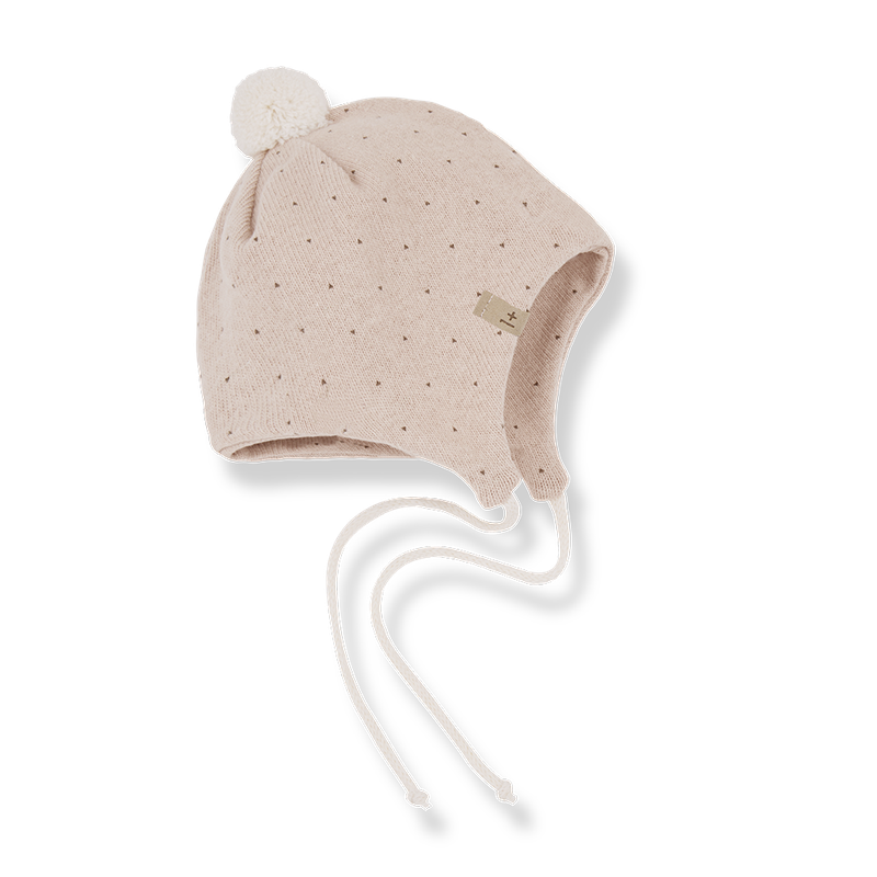 Carlota Dotted Heart Pilot Beanie- One More in the Family FW25