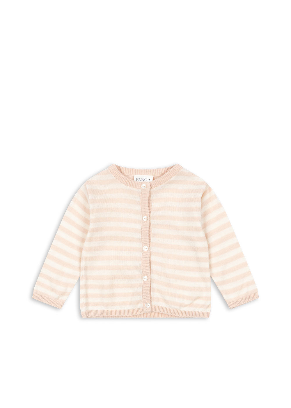 Venti Pointelle Striped Cardigan -Fanga FW25