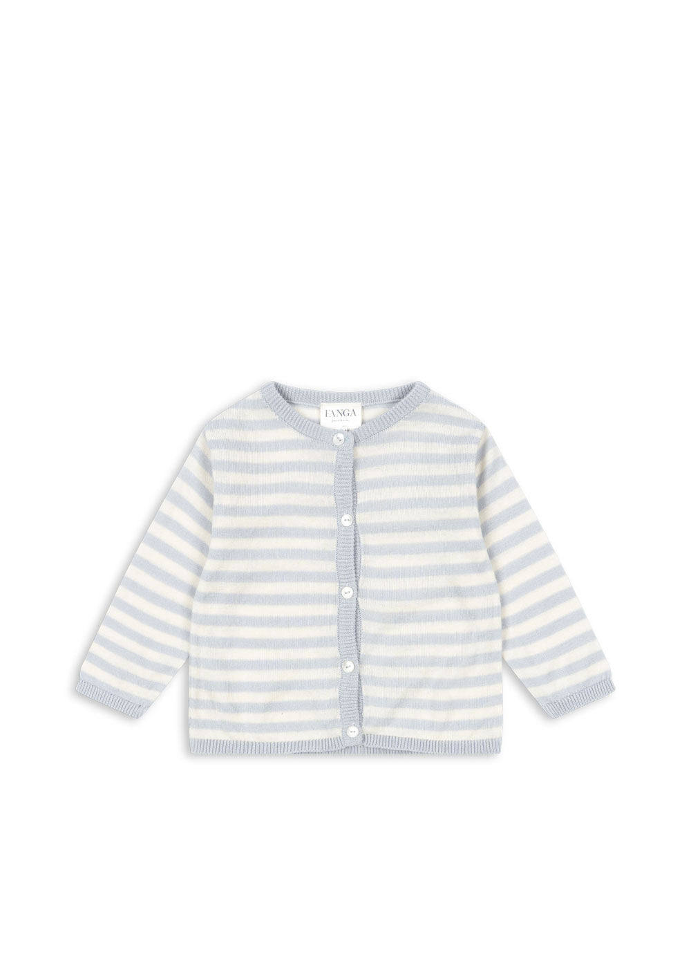 Venti Pointelle Striped Cardigan -Fanga FW25