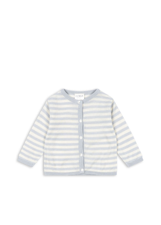 Venti Pointelle Striped Cardigan -Fanga FW25