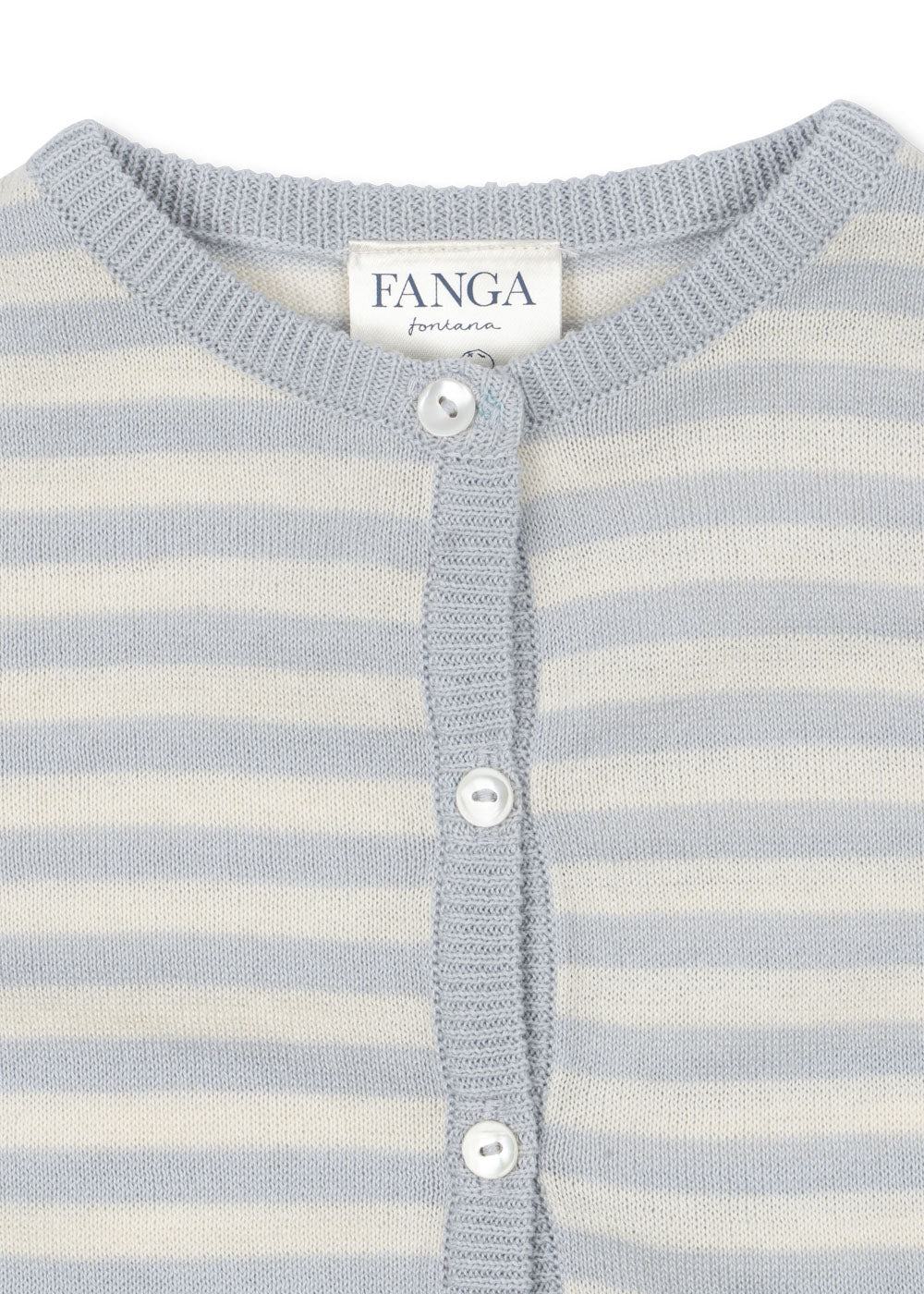Venti Pointelle Striped Cardigan -Fanga FW25