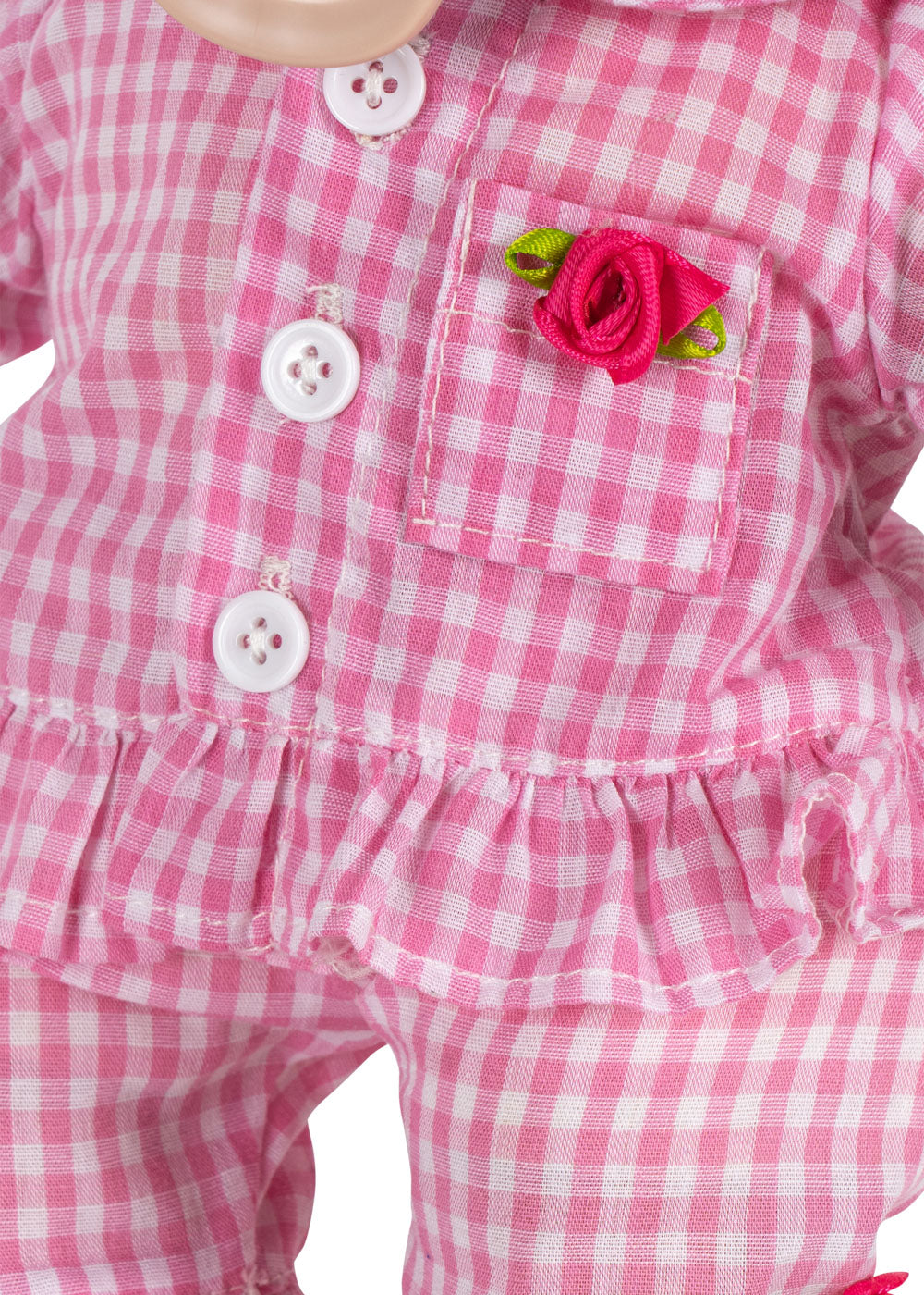 Lulu Gingham Outfit Doll -Konges Slojd