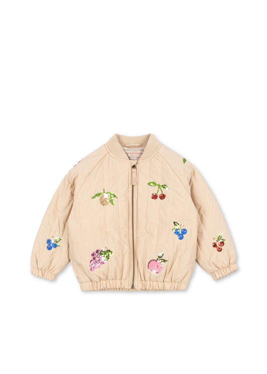 Juno Fruit Sequin Bomber Jacket-Konges Slojd FW25