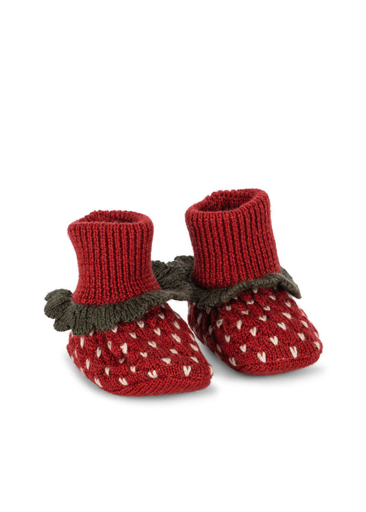 Wool Strawberry Booties -Konges Slojd FW25