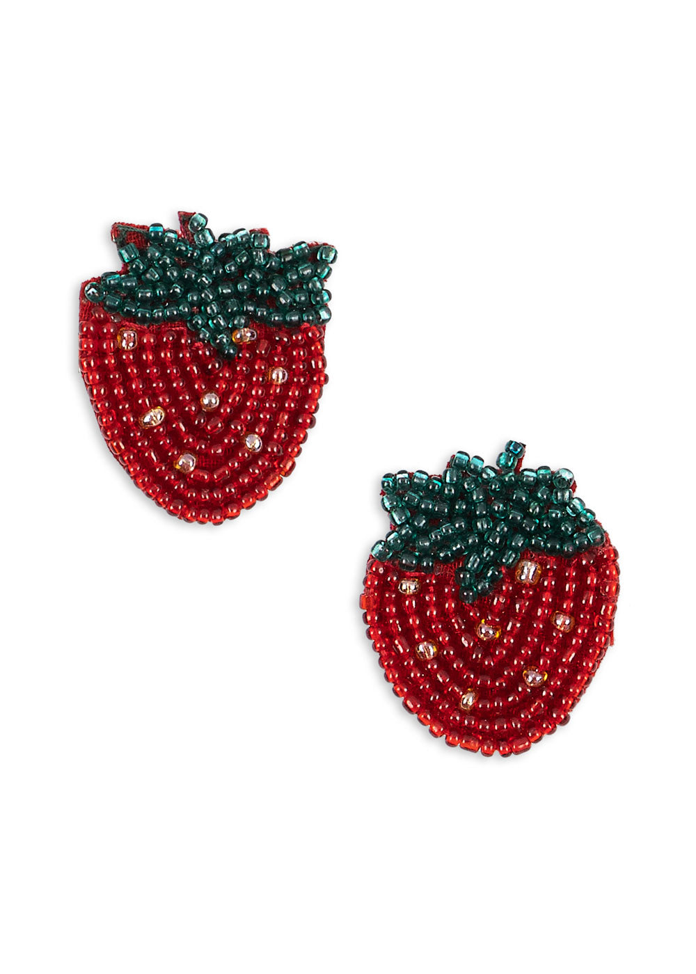 2pk Strawberry Beaded Hair Clip-Konges Slojd