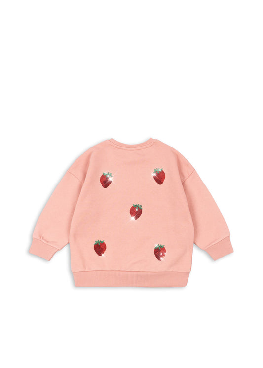 Lou Strawberry Sequin Sweatshirt-Konges Slojd FW25