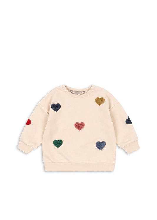 Lou Terry Heart Sweatshirt-Konges Slojd FW25
