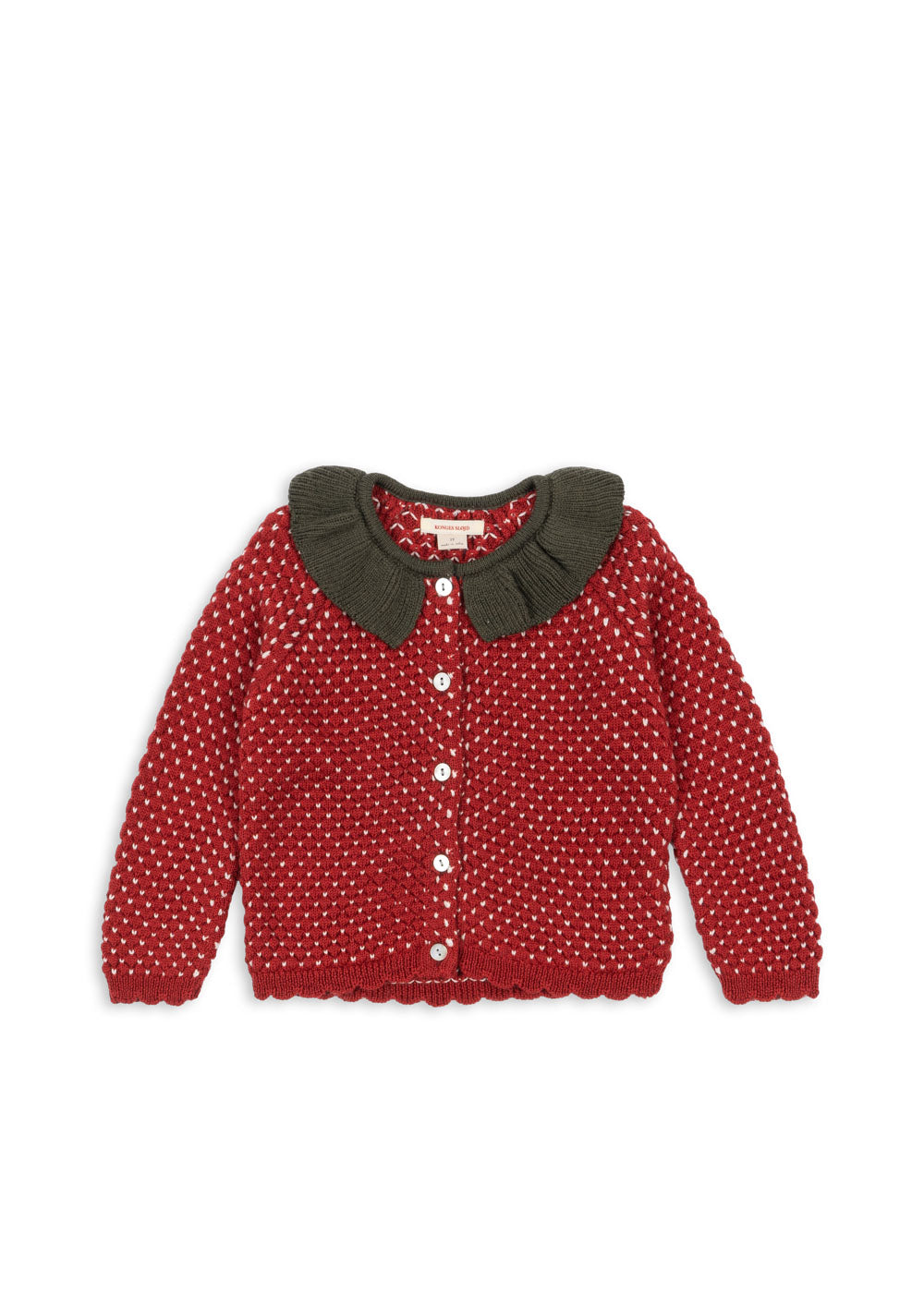Strawberry Wool Cardigan-Konges Slojd FW25