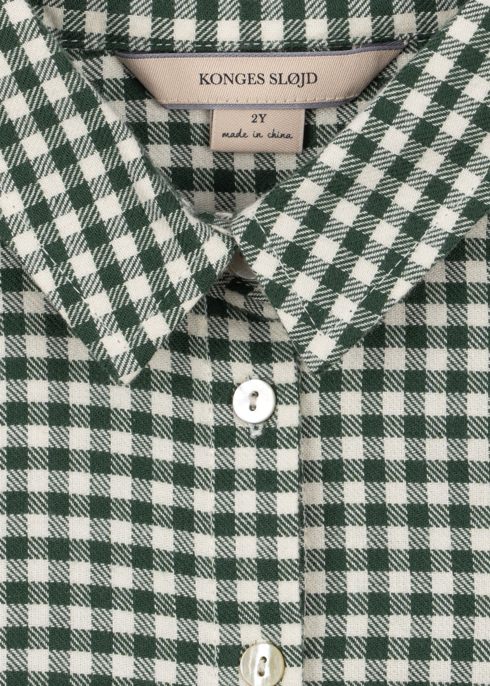 Foret Green Checked Shirt-Konges Slojd FW25