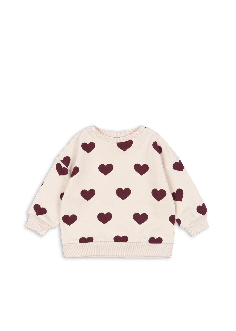 Lou Wine Heart Sweatshirt-Konges Slojd FW25