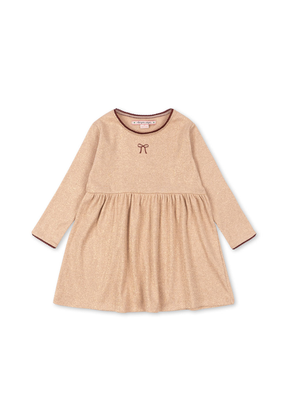 Roli Lurex Bow Dress-Konges Slojd FW25