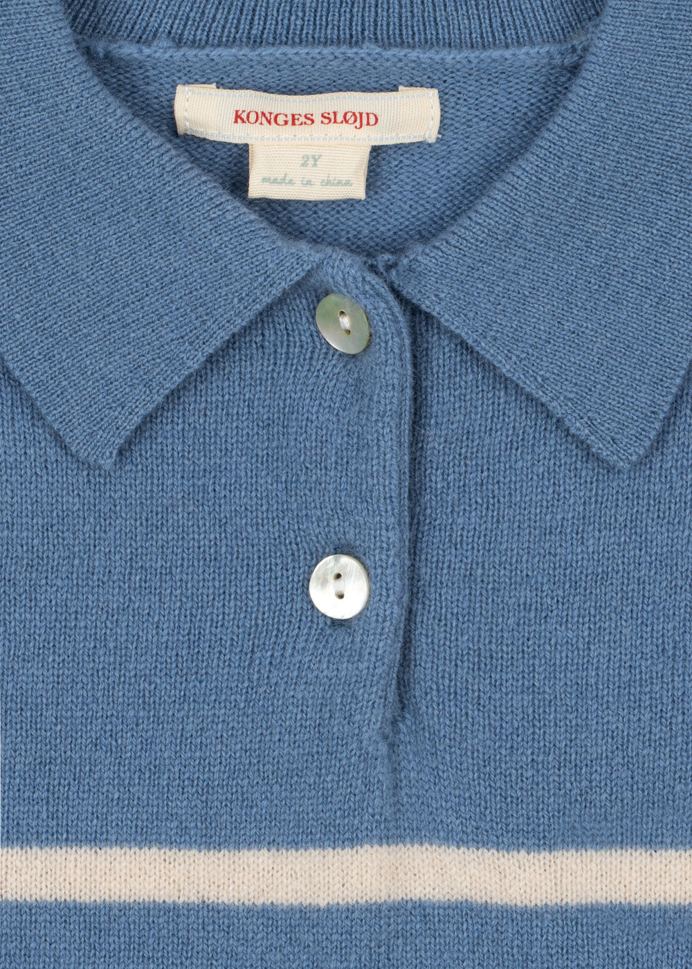 Basi Blue Polo Sweater-Konges Slojd SP26