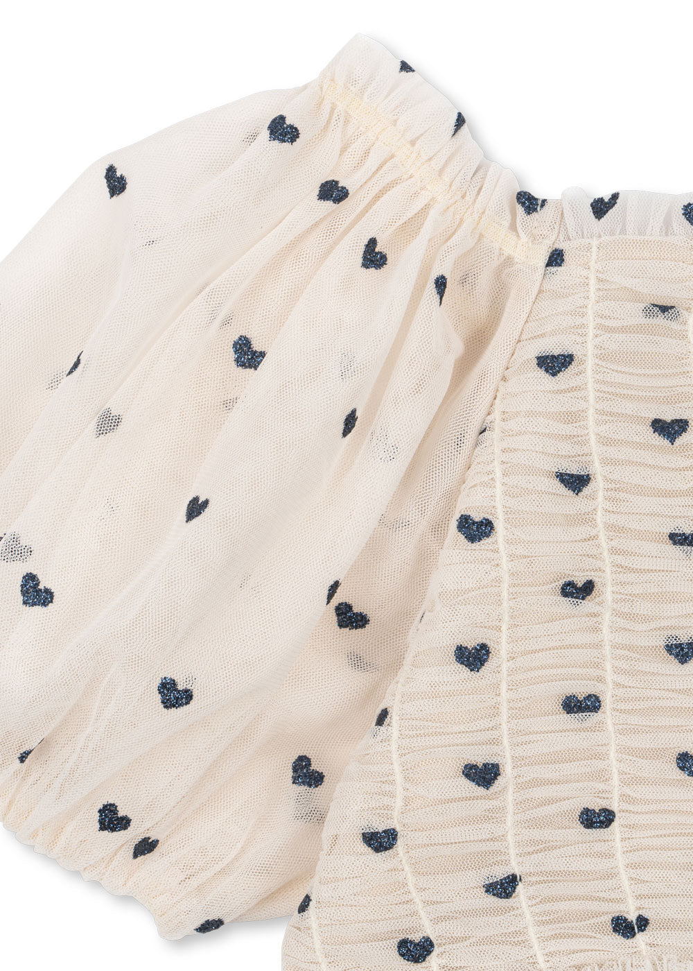 Charlene Tulle Heart Smocked  Dress -Konges Slojd SP26