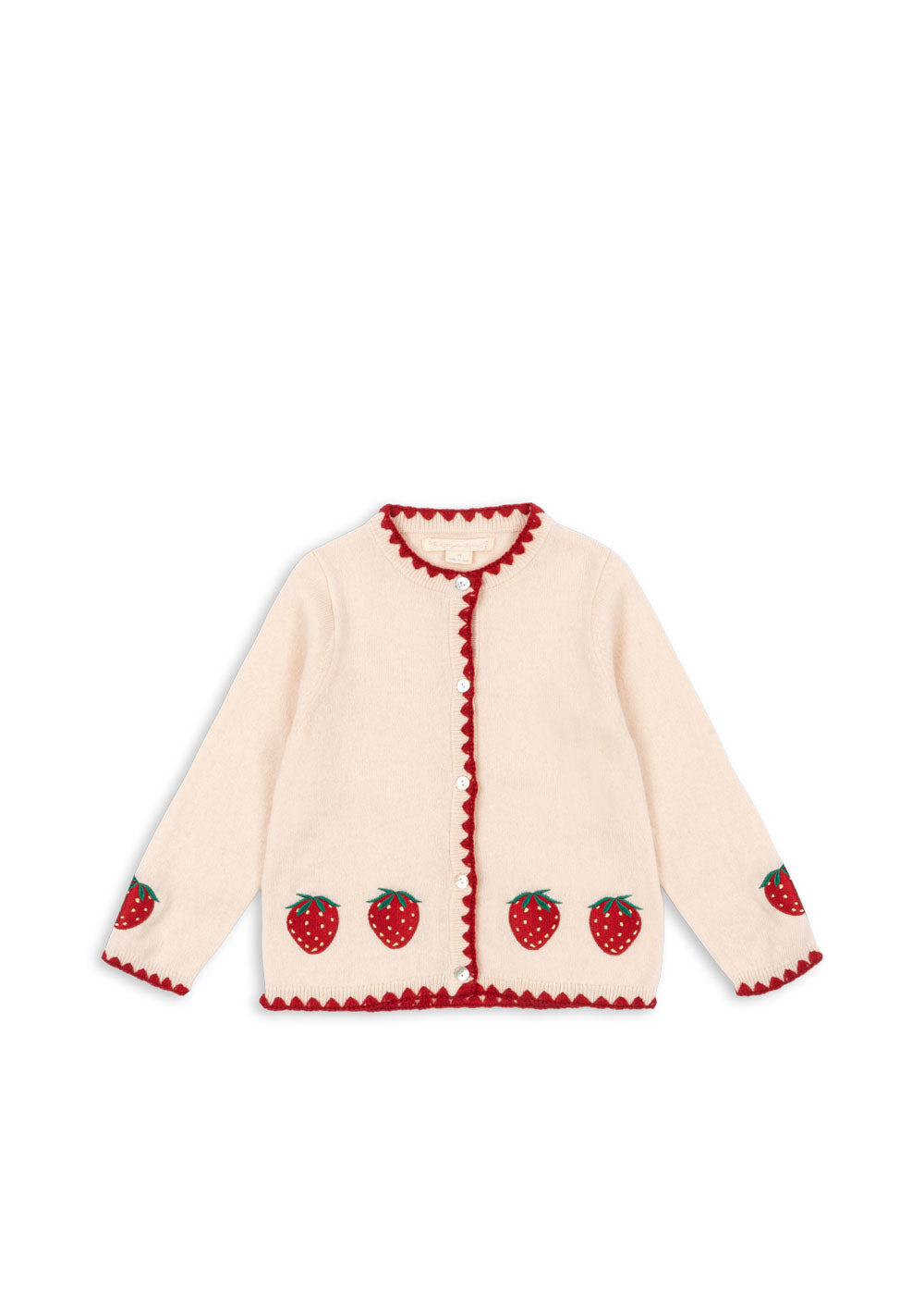 Colette Strawberry Cardigan-Konges Slojd SP26 – Mudpie San Francisco