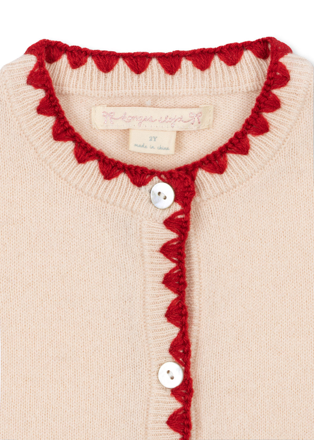 Colette Strawberry Cardigan-Konges Slojd SP26
