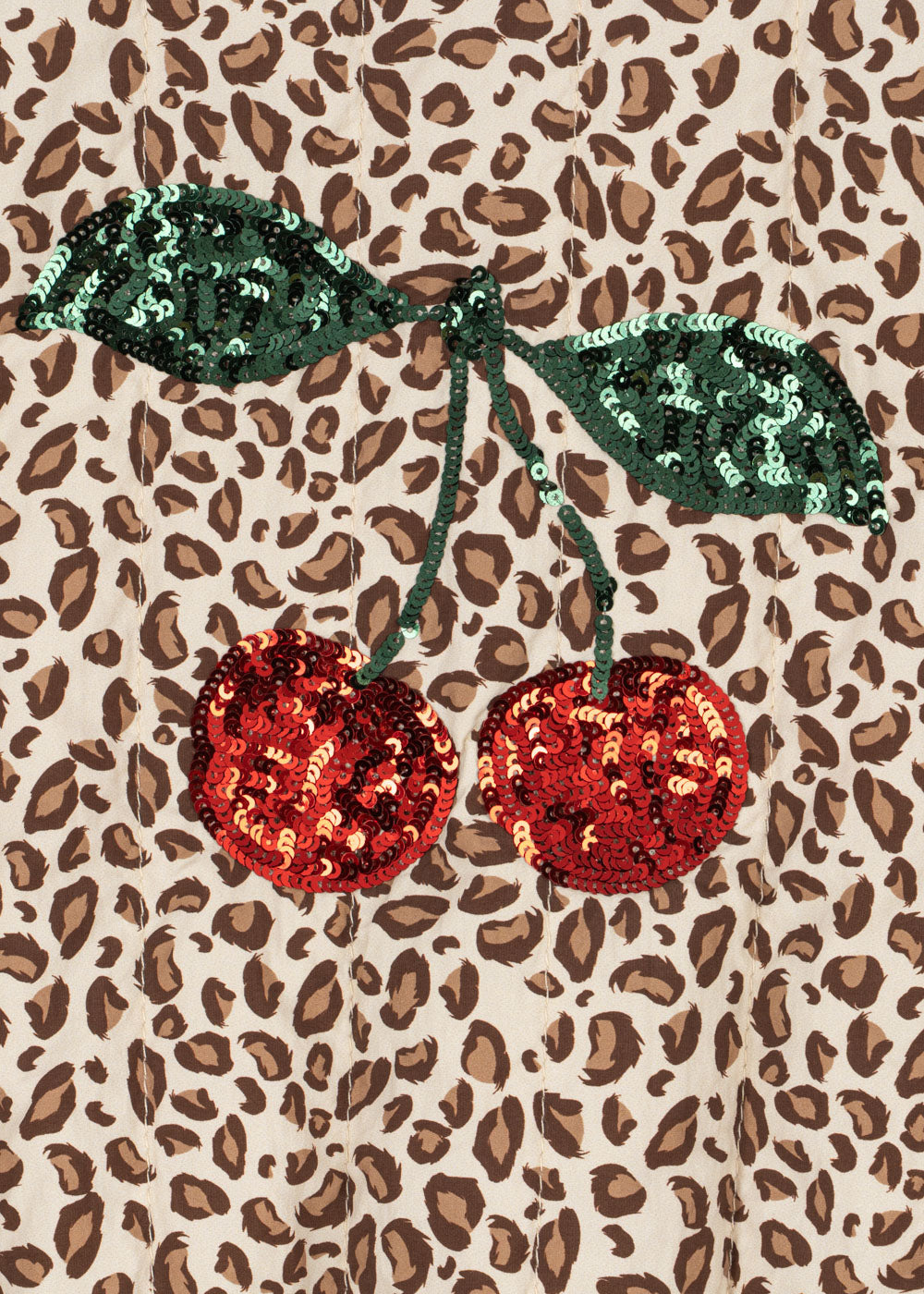 Juno Sequin Leopard Bomber Jacket-Konges Slojd SP26